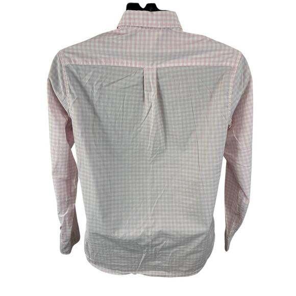 Vineyard Vines OTG Performance Dress Shirt Pink Plaid Size XS Mens brrr fabric - Picture 2 of 11